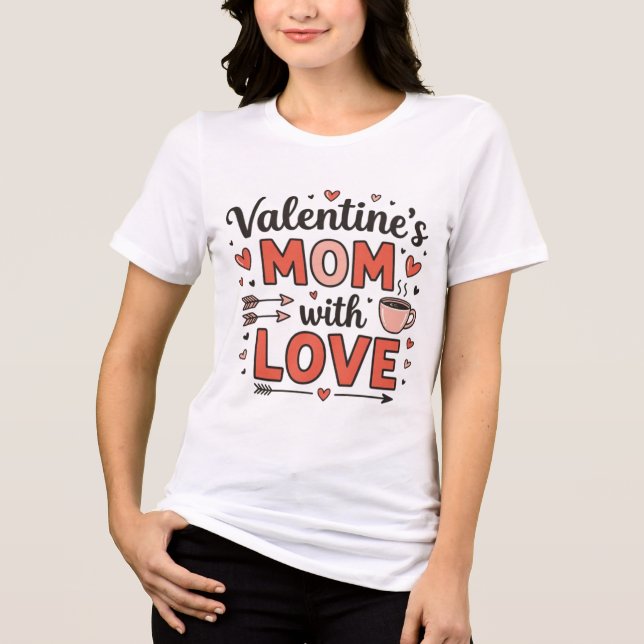 Mom grandma valentine  Tri-Blend shirt (Vorderseite)