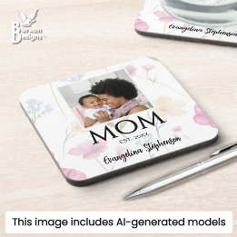 Mom hat es gegründet Kaps Wildblumen Journal Getränkeuntersetzer