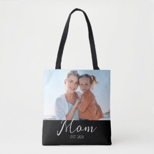 Mom hat es geschafft Schrift Schwarz Foto 
