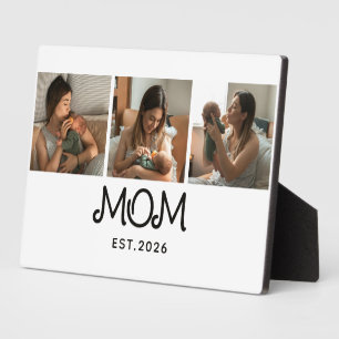 Mom hat Skript 3 Foto erstellt Fotoplatte