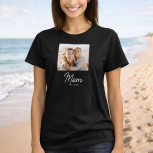 Mom hat Skript Foto erstellt T-Shirt