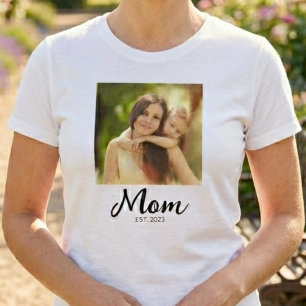 Mom hat Skript Foto erstellt T-Shirt