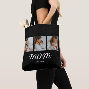 Mom hat Skript Schwarz 3 Foto eingerichtet