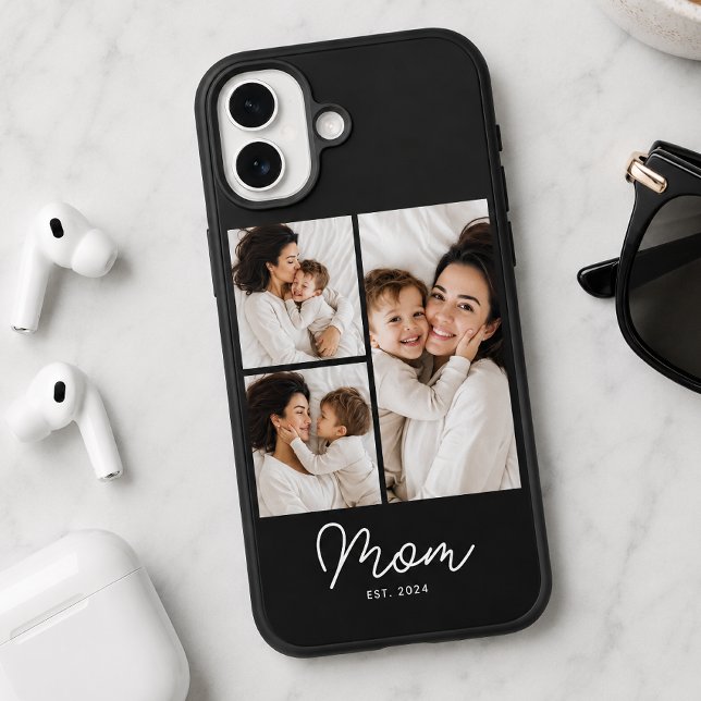 Mom hat Skript Schwarz 3 Foto eingerichtet Case-Mate iPhone Hülle (Von Creator hochgeladen)