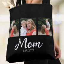 Mom hat Skript Schwarz 3 Foto erstellt