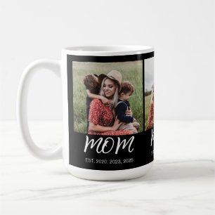 Mom hat Skript Schwarz 3 Foto Kaffeetasse