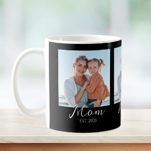 Mom hat Skript Schwarz 3 Foto Kaffeetasse