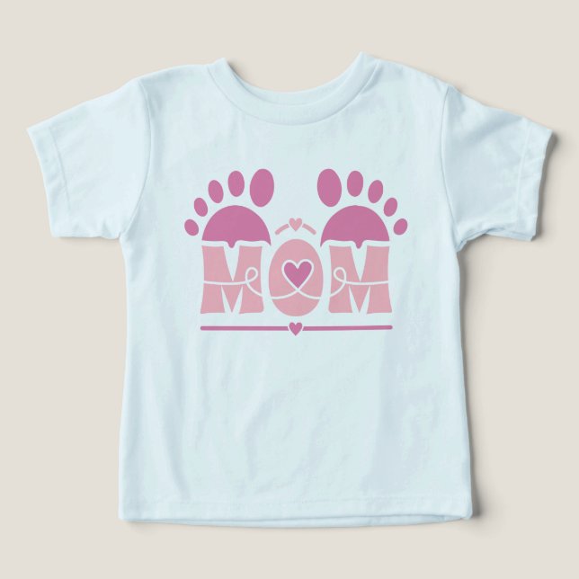 MOM Herz Fußabdruck (Design Vorderseite)