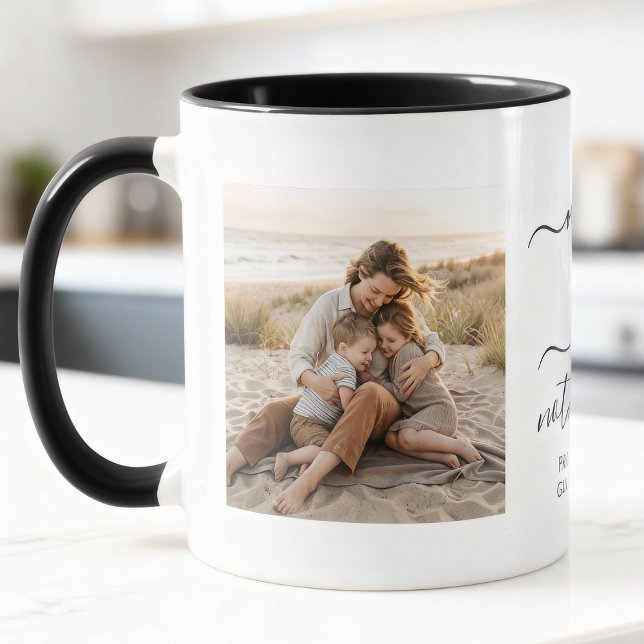 Mom Is a Verb Family 2 Photo Mother Keepsake Tasse (Von Creator hochgeladen)