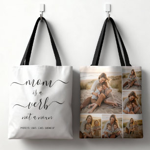 Mom ist ein Verb Familienfoto-Collage Mutter Anden