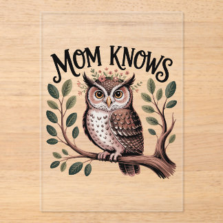 Mom Knows﻿ Acryleinladungen