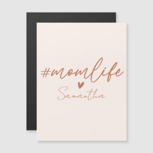 Mom Life - Rustikaler Charme Design Magnetkarte