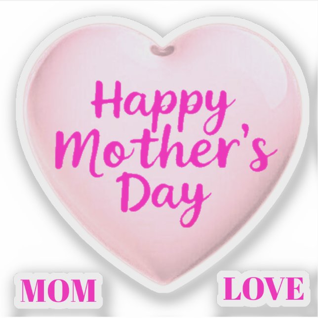 MOM LOVE AUFKLEBER (Vorderseite)