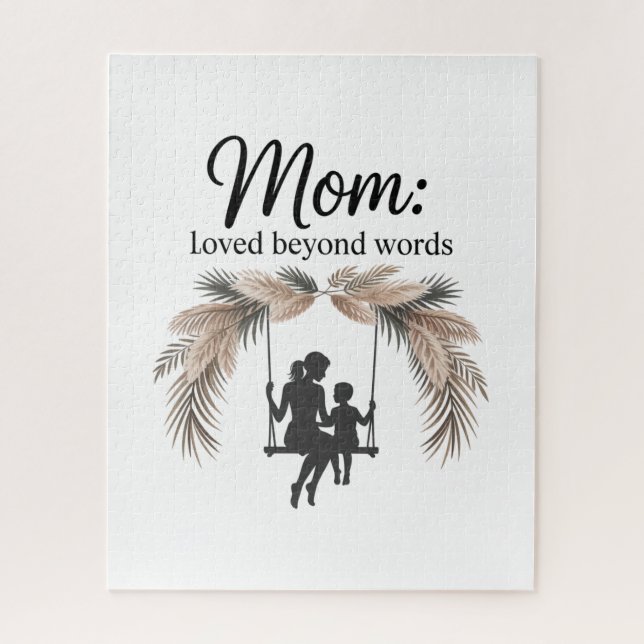 Mom Loved Beyond Words Puzzle (Vertikal)