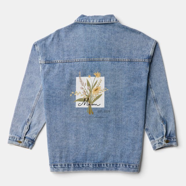 Mom, Muttertag Jacke blumen (Rückseite)