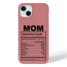 Mom Nutrition Facts Pattern Mother Day Pink Color