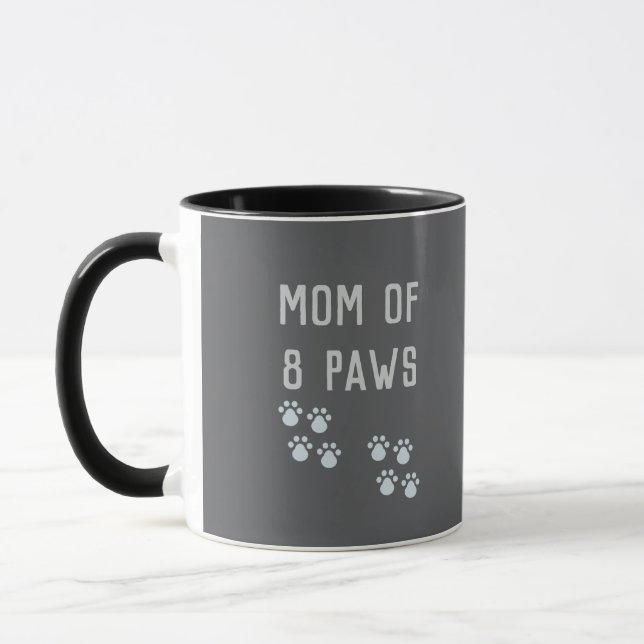 Mom of 8 paws tasse (Links)