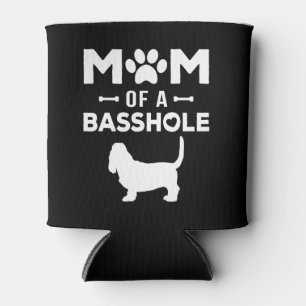 Mom of a Basshole Funny Basset Hound Mother Owner Dosenkühler