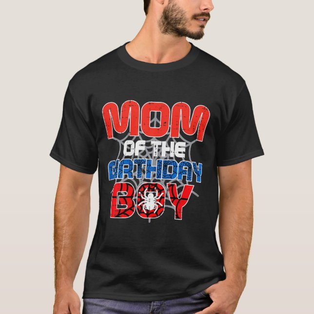 Mom Of Birthday Boy Sder Bday Party Family Matchin T-Shirt (Vorderseite)
