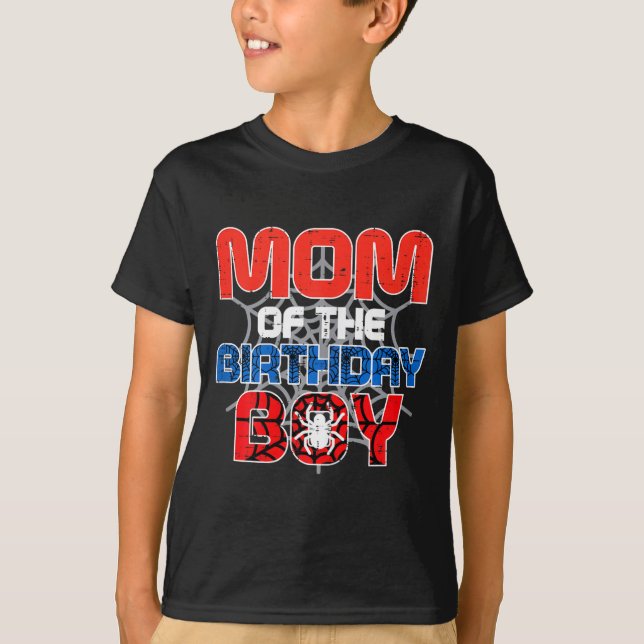 Mom Of Birthday Boy Sder Bday Party Family Matchin T-Shirt (Vorderseite)
