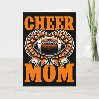 Mom Of Both Footll Cheerleading Cheer Mom Game Day Karte
