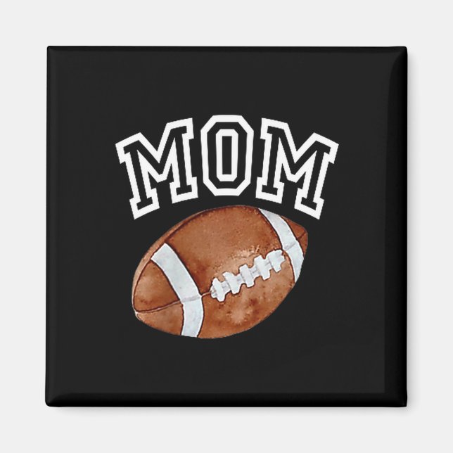 Mom Of The 1 Year Old Football Birthday Boy Family Magnet (Vorne)