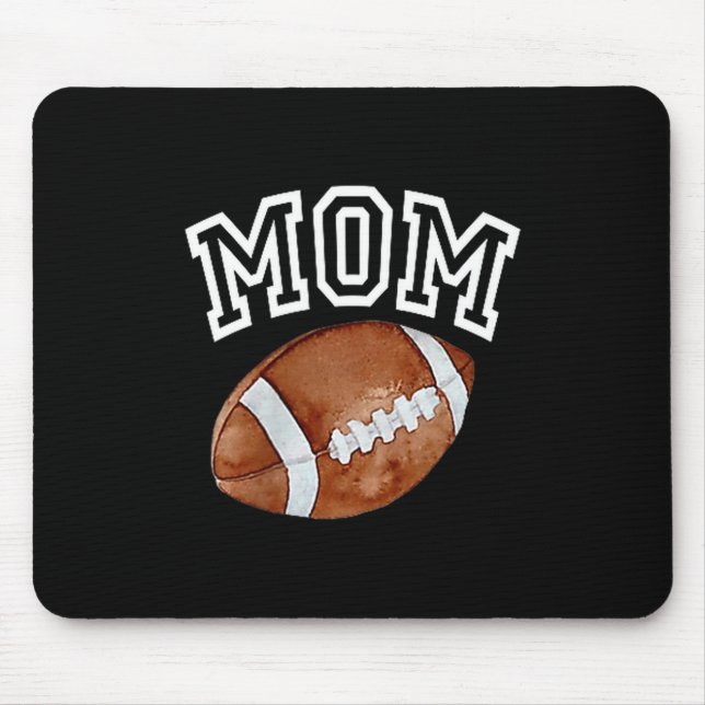 Mom Of The 1 Year Old Football Birthday Boy Family Mousepad (Vorne)