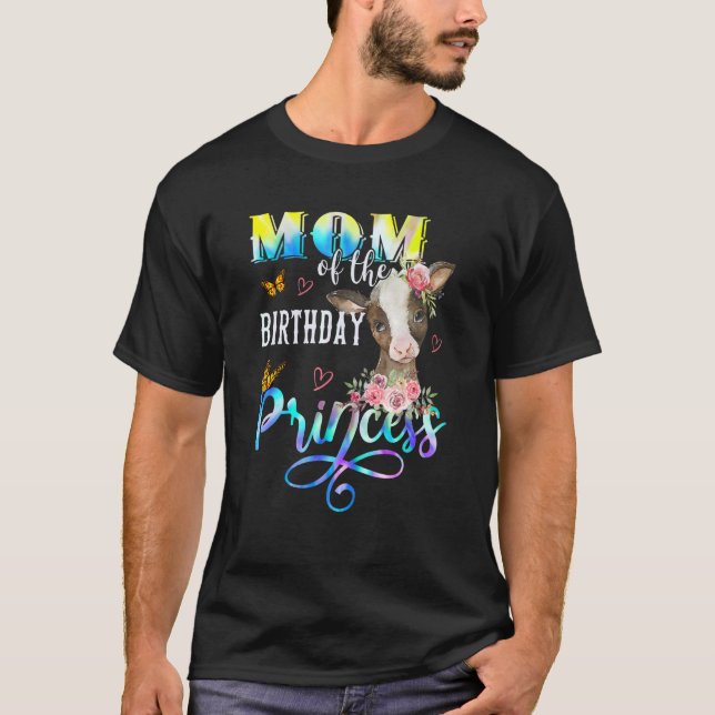 Mom of the birthday princess matching family for m T-Shirt (Vorderseite)