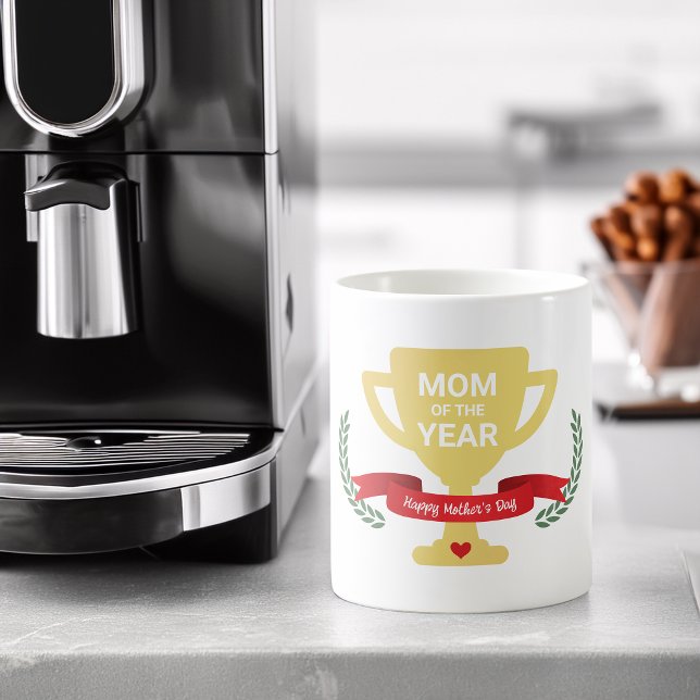Mom Of The Year Mother's Day Kaffeetasse (Mom Of The Year Mother's Day Coffee Mug)