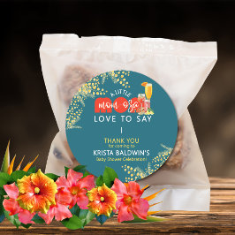 Mom-osa Baby Shower Stickers