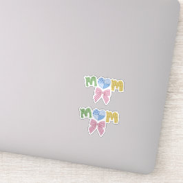 Mom Patchwork Mother's Day Die Cut Vinyl Stickers Aufkleber