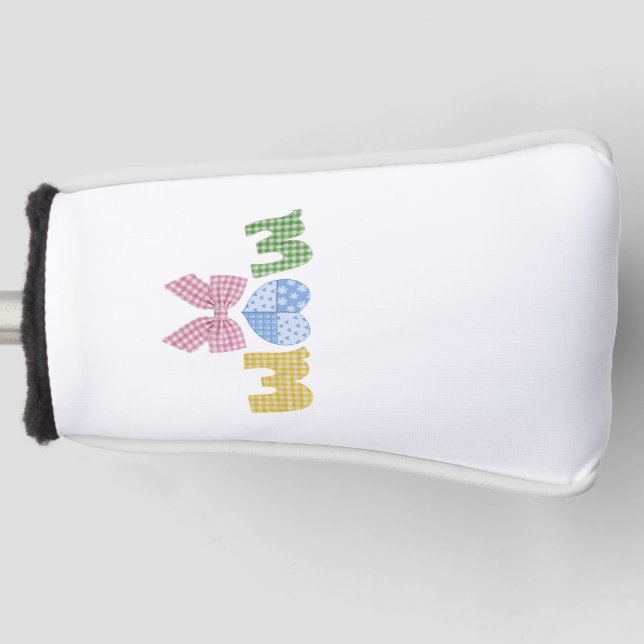 Mom Patchwork Mother's Day Gift Custom  Golf Headcover (Vorderseite)