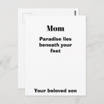 Mom Quote Post card Mom's Gift