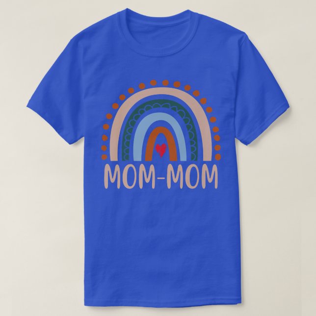 Mom Rainbow Grandma Niedlich Mütter Day Funny MomM T-Shirt (Design vorne)