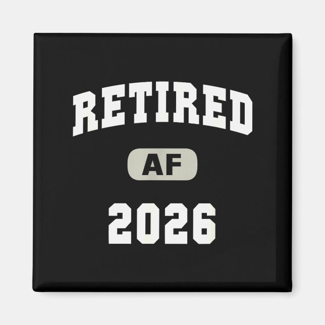 Mom Retired Af 2026 Mother Cruise Mom Trip Keepsak Magnet (Vorne)