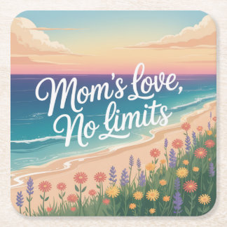 Mom’s Love, No Limits Rechteckiger Pappuntersetzer