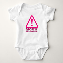 Mom’s Rules Only – Sassy New Mom Baby Apparel Strampler