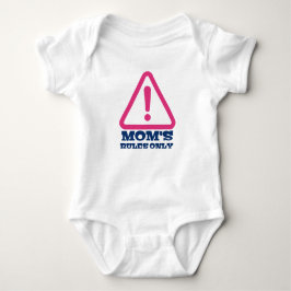 Mom’s Rules Only – Sassy New Mom Baby Apparel Strampler