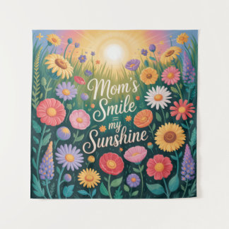Mom’s Smile = My Sunshine Wandteppich