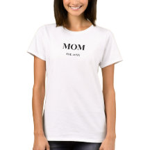 MOM Script gegr. 20XX Fett Schwarz Text Weiß