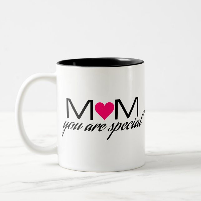 Mom Speical 1 Zweifarbige Tasse (Links)