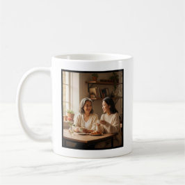 Mom Thanks For Loving Me Brush Script 1 Photo Kaffeetasse