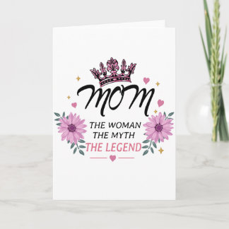 Mom The Legend Mother's Day Gift Karte
