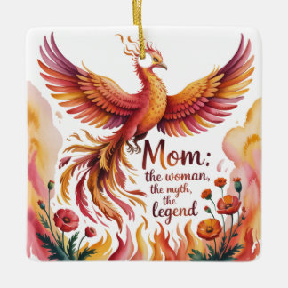 Mom: The Woman, The Myth, The Legend Keramikornament