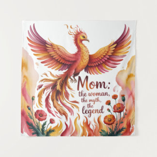 Mom: The Woman, The Myth, The Legend Wandteppich