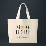 Mom to be daisy floral baby shower new baby gift t jumbo stoffbeutel<br><div class="desc">Mama,  um zu schlafen Blumen Baby Dusche neue Baby Geschenk oder Ankündigung.</div>