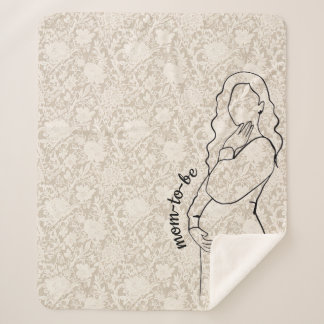 Mom-to-be Faux Lace Sherpadecke