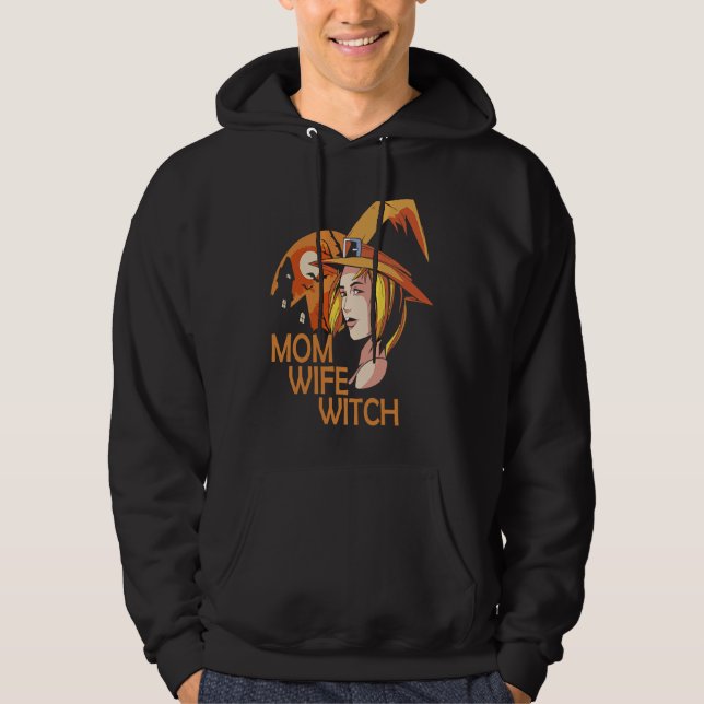 Mom Wife Witch Hoodie (Vorderseite)