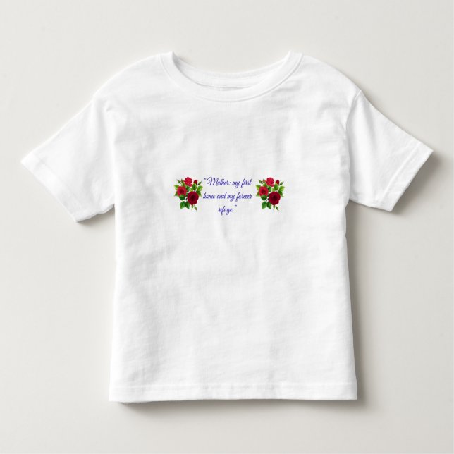 “Mom, Your Love Is My Superpower” Kleinkind T-shirt (Vorderseite)