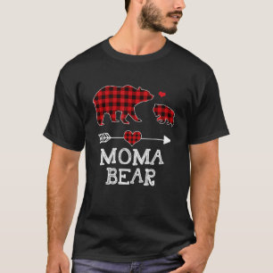 Moma Bear Buffalo Kariert Red Buffalo Karierte Fam T-Shirt